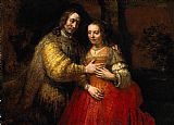 Rembrandt The Jewish Bride painting